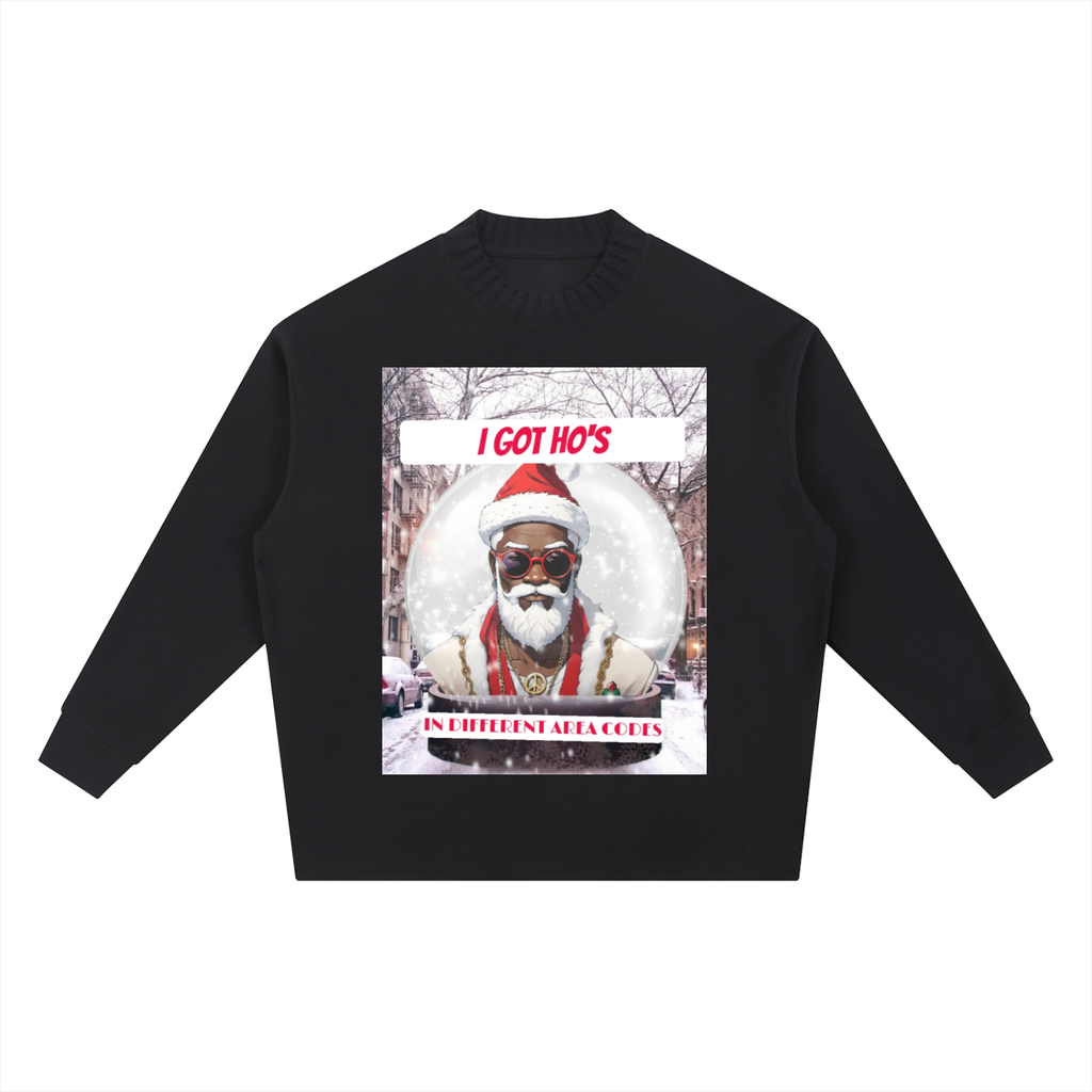 Knitted Round Neck Oversize Sweatshirt