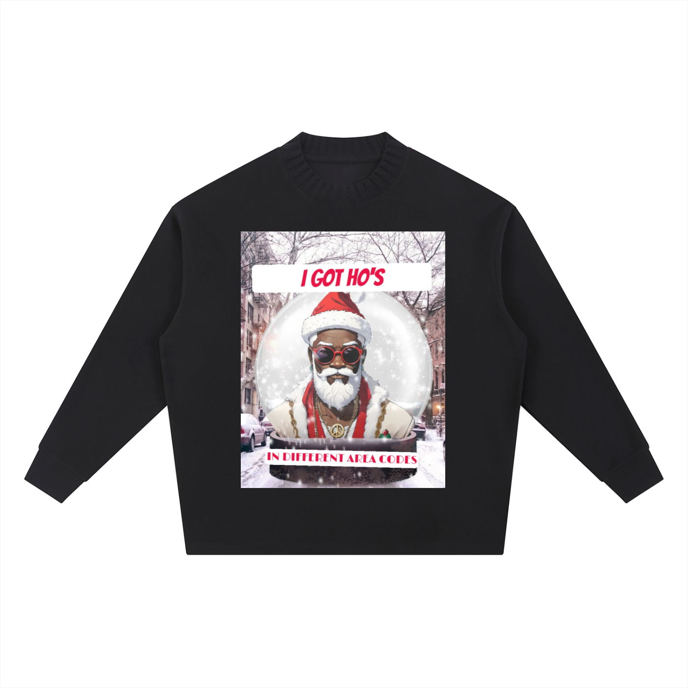 Knitted Round Neck Oversize Sweatshirt